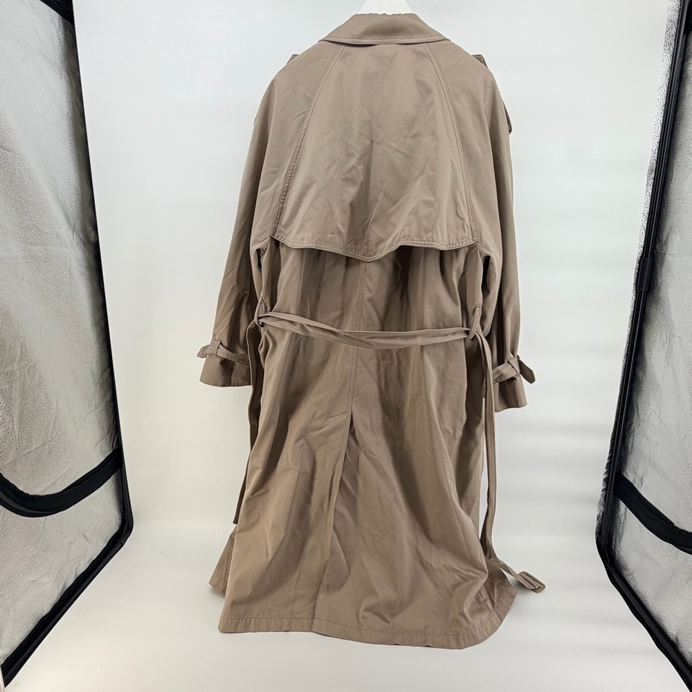 London Fog Vintage Tan Double Breasted Trench Coat with zip in lining - Picture 9 of 9